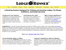 Tablet Screenshot of lodgerunner.com